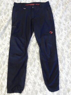 Mammut hiking pants MENS S M 36x32 softshell Courmayeur Advanced black gorpcore
